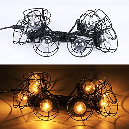 Vigdur Lantern String Lights, 10 G40 Bulbs Patio String Lights, 11FT