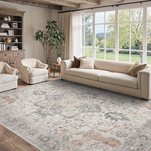 BESBLEE 10x14 Area Rug for Living Room,Washable Non Slip, Light Taupe Brown - color: Light Taupe Brown, size: 10' x 14' (Rectangular)