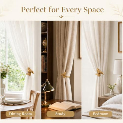 Resin Bird Curtain Drapery Holdbacks