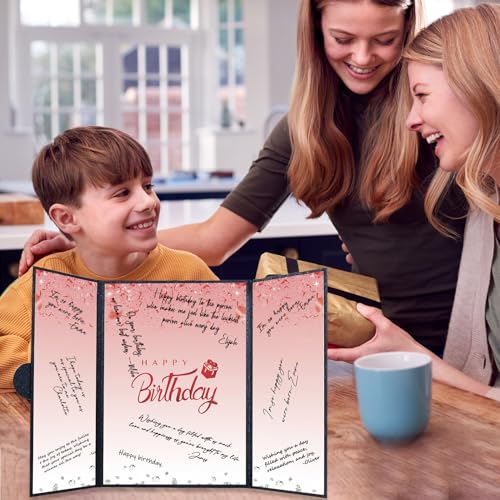Crenics Red and Black Birthday Guest Sign in Book Alternative 18" x 12" - color: Black and Red