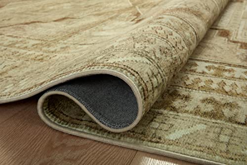 Loloi Magnolia Home Sinclair Khaki/Tobacco 2'-3" x 3'-9" Accent Rug - color: Khaki / Tobacco, size: 2'3" x 3'9" (Rectangular)