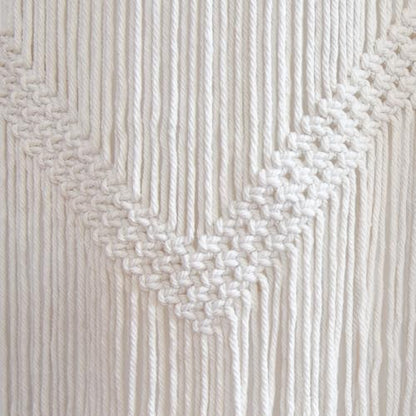 Flber 2Pcs Boho Beige Macrame Curtains Sheer Window Decor 23.6" W*98" L - color: Beige1*2