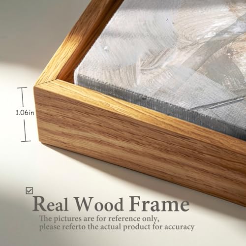 Wall Art Abstract Canvas Painting Gray 20"x40" 1pcs with Framed - color: Abstract10, size: 40"L x 20"W