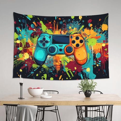 mutakin Game Tapestry Wall Hanging Aesthetic For Bedroom Living Room Dorm (Game) - color: Game