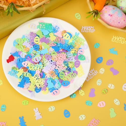 MARFOREVER Easter Confetti Party Table Decorations - style: Easter