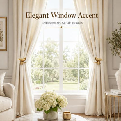 Resin Bird Curtain Drapery Holdbacks