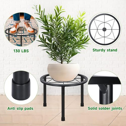Sbosbo 6 Pack Metal Plant Stands Heavy Duty Plant Stand for Indoor Outdoor