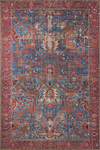 Loloi Loren Blue/Red 8'-4" x 11'-6" Area Rug - color: Blue / Red, size: 8'4" x 11'6" (Rectangular)