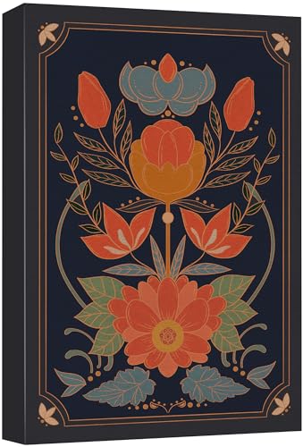 SIGNFORD Canvas Print Wall Art Vintage Bouquet Nature Wilderness Illustrations Floral Botanical Print Modern Art Decorative Multicolor Rustic Cozy for Bedroom - 12"x18" - color: Ab04-2312-lex30, size: 12" x 18"