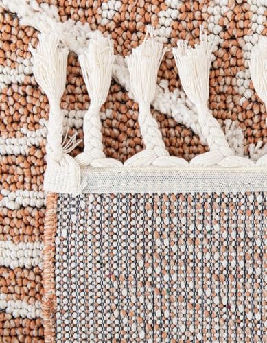 Rugs.com Boho Collection Rug – 2x3 Rust Red Medium-Pile Rug Perfect for Entryways, Kitchens, Breakfast Nooks, Accent Pieces - color: Rust Red, size: 2' x 3' Rectangular