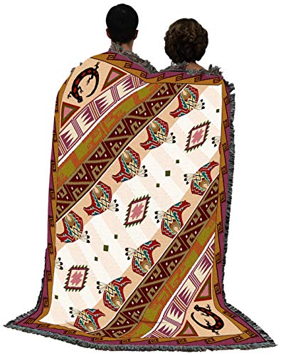 Pure Country Weavers Western Slant Light Blanket - Southwest Native American Inspired - Gift Tapestry Throw Woven from Cotton - Made in the USA (72x54) - color: Slant Light, size: Large