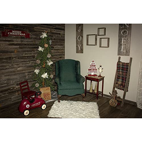 Rockin' Wood Real Wood Peel & Stick 2 & 4 Foot Length Rustic Reclaimed Naturally Weathered Barn Wood Accent Paneling Planks for Walls, 10 Square Feet - size: 10 Square Feet