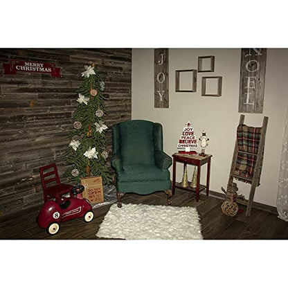 Rockin' Wood Real Wood Peel & Stick 2 & 4 Foot Length Rustic Reclaimed Naturally Weathered Barn Wood Accent Paneling Planks for Walls, 10 Square Feet - size: 10 Square Feet