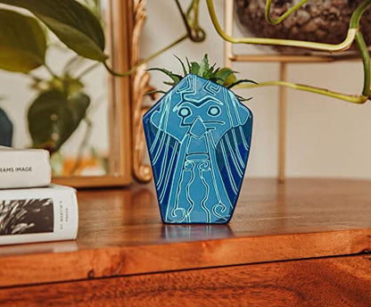 Silver Buffalo Disney Atlantis: The Lost Empire Stone Face 4-Inch Ceramic Mini Planter with Artificial Succulent | Cute Small Flower Pot, Faux Indoor Plants - color: Atlantis