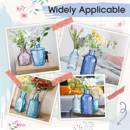 Yaomiao 30 Pcs Glass Bud Vases Centerpieces, Blue Series - color: Blue Series