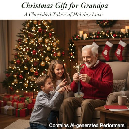Grandpa Gifts from Grandkids, Exquisite Handmade Giraffe Grandpa Birthday Gifts from Granddaughter Grandson Funny Home Decor, Great Grandfather Grandparents Present for Father's Day - style: TO MY GRANDPA