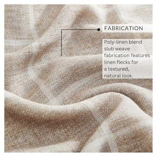 Threadmade Sawyer Window Panel, Linen - 52" W x 84" L - color: Linen, size: 52"W x 84"L (Pack of 1)