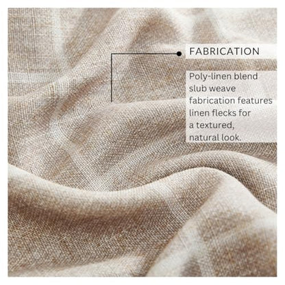 Threadmade Sawyer Window Panel, Linen - 52" W x 84" L - color: Linen, size: 52"W x 84"L (Pack of 1)