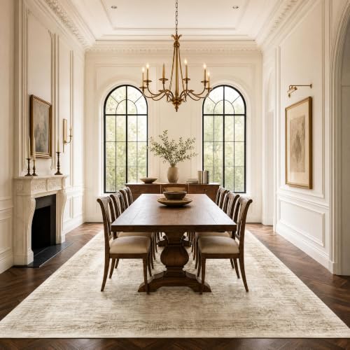 Garvee Beige Boho 8x10 Area Rugs for Living Room Bedroom - color: Beige, size: 8' x 10' (Rectangular)