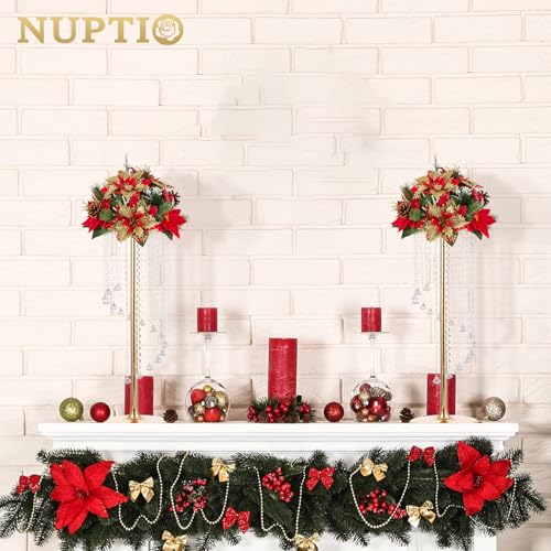 NUPTIO Tall Centerpiece for Table, Gold, 27.6", 2 Pcs - color: Gold, size: 2 Pcs 27.6 in