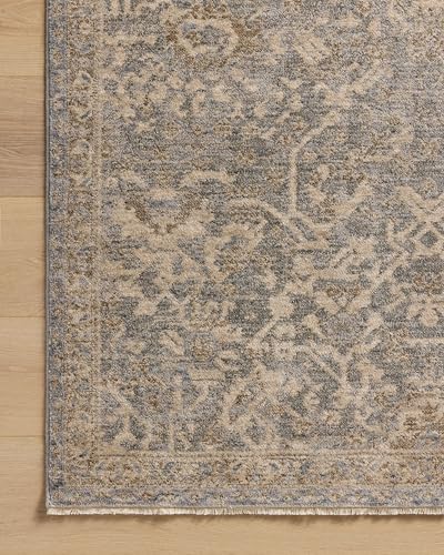 Loloi Magnolia Home Junie Blue/Natural 11'-6" x 15'-7" Area Rug - color: Blue / Natural, size: 11'6" x 15'7" (Rectangular)