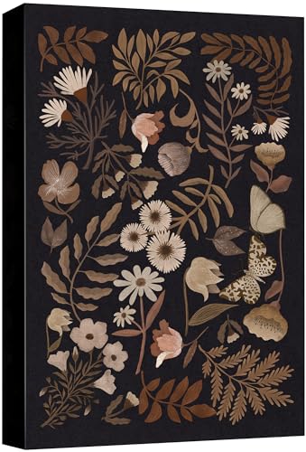 SIGNFORD Canvas Print Wall Art Vintage Bouquet Nature Wilderness Illustrations Floral Botanical Print Modern Art Decorative Multicolor Rustic Cozy for Bedroom - 12"x18" - color: Ab04-2312-na32, size: 12" x 18"