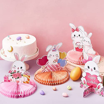 Epakh 10 Pcs Bunny Party Centerpiece Cute Rabbit Table Decorations - style: Bunny