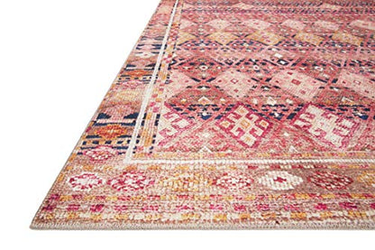 Loloi Layla Magenta/Multi 2'-0" x 5'-0" Accent Rug - color: Magenta / Multi, size: 2' x 5' (Rectangular)