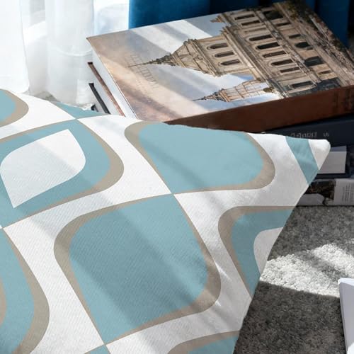 Hexagram Throw Pillow Covers 18x18, Blue Outdoor Pillow Covers Set of 4 - color: Blue, size: 18" x 18" (Pack of 4)