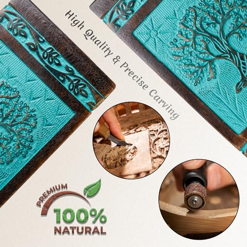 Tree of Life Wooden Urn for Human Ashes, XX-Large 640 Cu in, Teal - color: Teal Green, size: XX-Large (640 cu in)