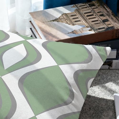 Hexagram Throw Pillow Covers 18x18, Sage Green Outdoor Pillow Covers - color: Sagegreen, size: 18" x 18" (Pack of 4)