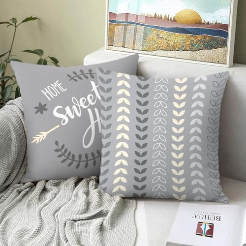 16x16 Set of 4 Modern Geometric Flower Throw Pillow Cushion Cover - color: Geometry, size: 16" x 16" (Pack of 4)