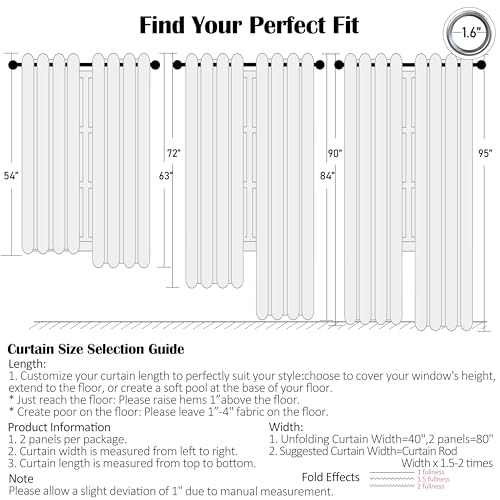 Black and White Buffalo Plaid Curtain Panel 54 Inch Long - color: Plaid Black/White, size: 40"W x 54"L (Pack of 2)