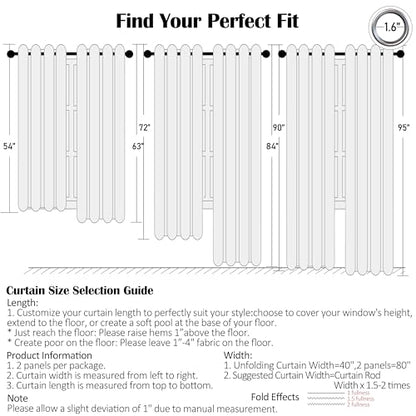 72 Inch Buffalo Plaid Semi Sheer Curtain Panels for Bedroom - color: Plaid Beige/Dusty Blue, size: 40"W x 72"L (Pack of 2)