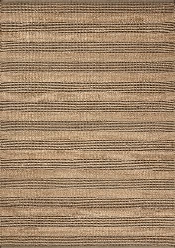 Loloi Chris Loves Julia Judy Natural/Chocolate 2'-6" x 7'-6" Runner Rug - color: Natural / Chocolate, size: 2'6" x 7'6" (Rectangular)