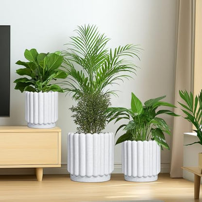 Ceramicfor Ceramic Plant Pot, 9.6 Inch, White - color: Matte White, size: 9.6 Inch
