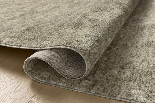 Loloi Magnolia Home Junie Lagoon/Natural 9'-6" x 13' Area Rug - color: Lagoon / Natural, size: 9'6" x 13' (Rectangular)