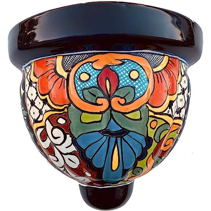 Rainbow Talavera Wall Planter Garden Pot