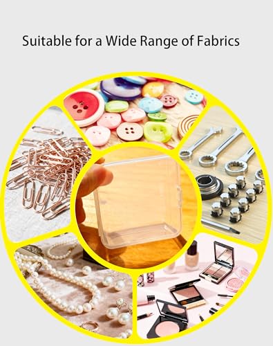 LJY 23 Clear Square Plastic Boxes, 2.9 x 2.9 x 1 in for Model Parts - color: Transparent, size: 2.9x2.9x1 inch