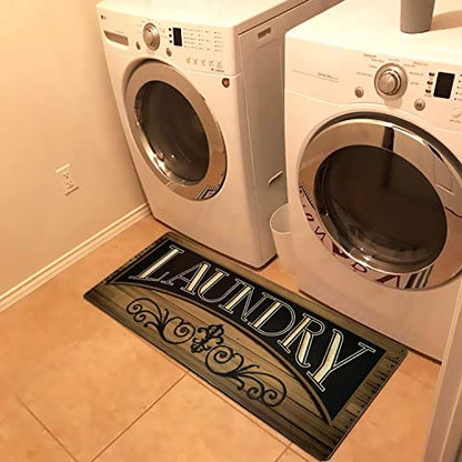 UKELER Non Slip Laundry Room Rug and Mats Durable and Waterproof Laundry Room Runner Rug Floor Mat, 48''×20'' - color: C, size: 48×20 in