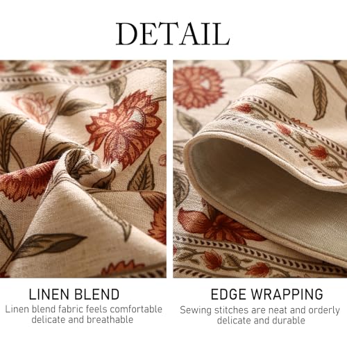 ISAENNE Designer French Linen Table Runner,71"x12"-Alvarado A - color: Alvarado a, size: 12X71 Inches