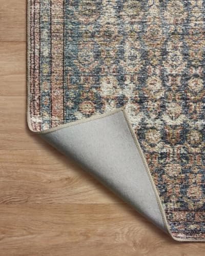 Loloi Amber Lewis Billie Ocean/Brick 2'-3" x 3'-9" Accent Rug - color: Ocean / Brick, size: 2'3" x 3'9" (Rectangular)