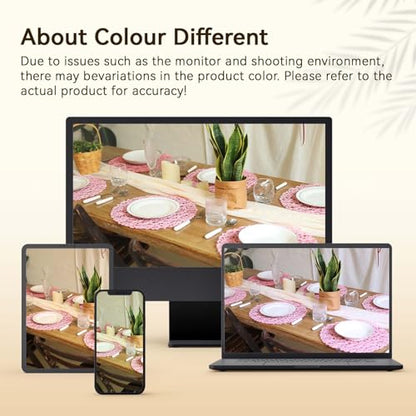 AHHFSMEI Paper Braided Round Placemats Set of 12 Natural Non-Slip Heat Resistant Table Mats for Dining Tables Woven Indoor Outdoor Place mats(Pink) - color: Pink