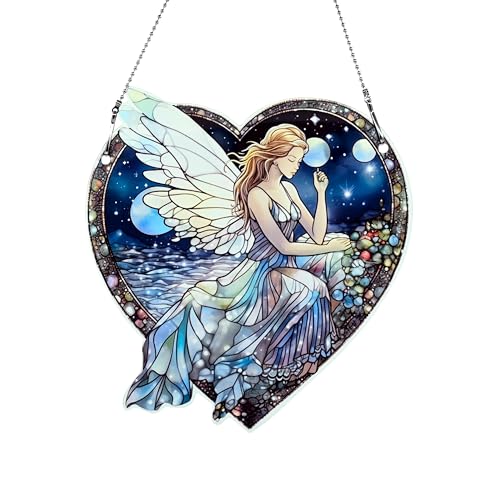 Fairy Ornaments Colorful Window Hanging Decorations Home Wall Decor for Bedroom Patio Indoor Outdoor - color: Fairy