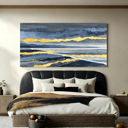 Elegant Scenic Abstract Wall Art For Living Room 24"×48" - color: PH-8B, size: 48"L x 24"W