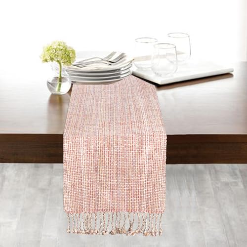 Urban Villa Table Runner Cotton Heavier Quality 14x72 Flamingo Print - color: Falltone, size: 14" x 72"