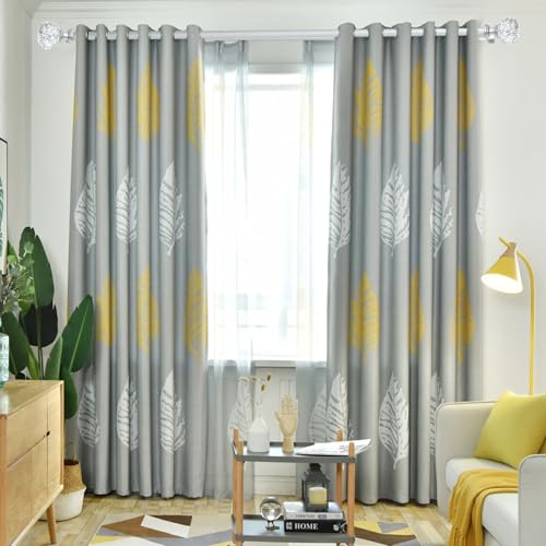 Silver Double Curtain Rod 48-84 Inch Heavy Duty Foil Resin Finial - color: Silver, size: 48-84"