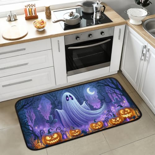 Pumpkin Kitchen Rug Non-Slip Indoor Carpet Absorbent Welcome Mat - color: B:c-19