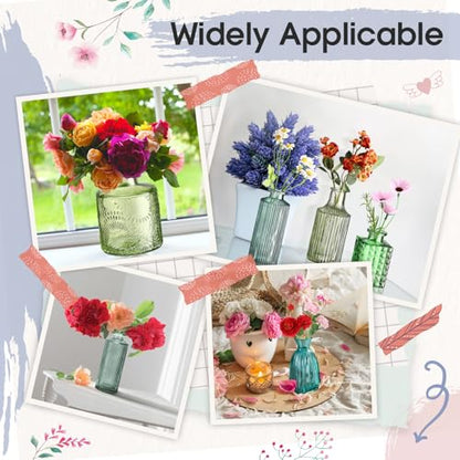 Yaomiao 30 Pcs Glass Bud Vases Centerpieces, Green Series - color: Green Series
