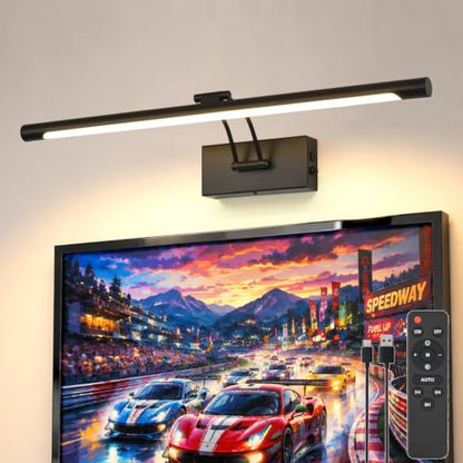 Battery Operated Picture Light for Wall,Matte Black 23.6-Inch - color: Black, size: 23.6 Inch